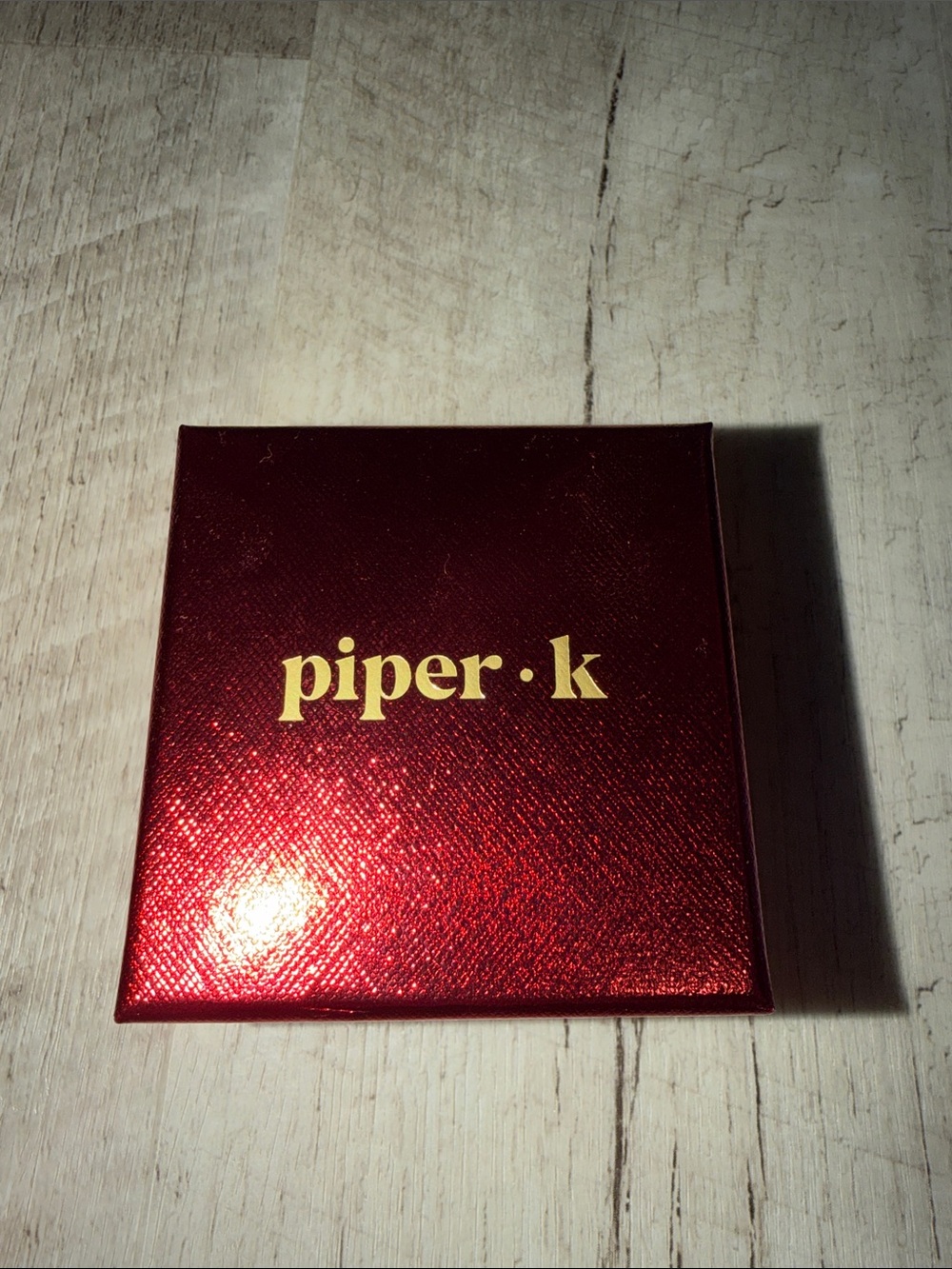 Piper·K Red and Silver Twisted Candy Cane Hoop Earrings - Picture 4 of 6